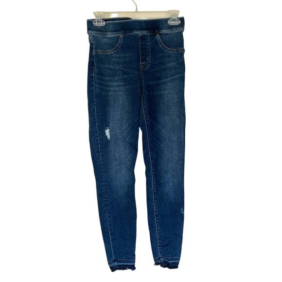 Spanx Distressed Ankle Skinny Jeans - Picture 1 of 4